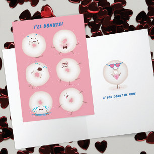 Agradecimiento Tarjeta de San Valentín Donuts vuelven locos