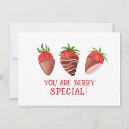 Agradecimiento Tarjeta de San Valentín especial Berry, fresa