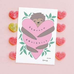 Agradecimiento Tarjeta de San Valentín para la clase de Abrazos d