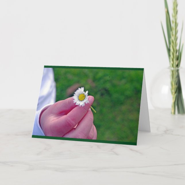 Agradecimiento Tarjeta de selección Daisy (Anverso)