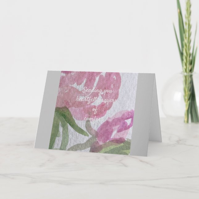 Agradecimiento tarjeta de simpatía (Anverso)