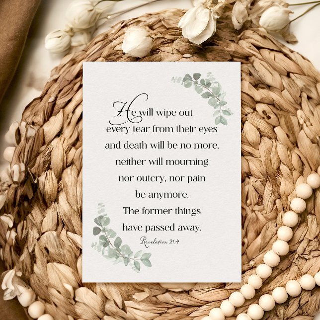 Agradecimiento Tarjeta de simpatía 21:4 Revelaciones (Subido por el creador)