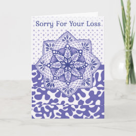 Agradecimiento Tarjeta de simpatía cristiana Purple Doodle Design