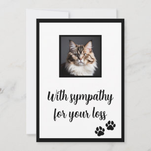Agradecimiento tarjeta de simpatía del personalizable del gato ma