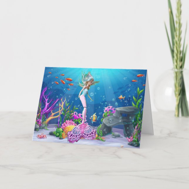 Agradecimiento Tarjeta de sirena (Anverso)