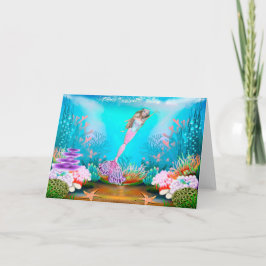 Agradecimiento Tarjeta de sirena