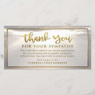 Agradecimiento Tarjeta de solidaridad de la Personalizado Sunburs