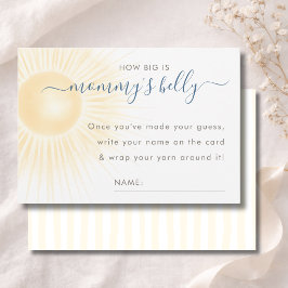 Agradecimiento Tarjeta de tamaño de barriga de mamá para ducha de