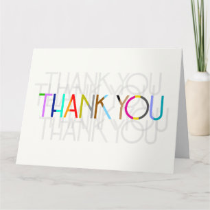 Agradecimiento Tarjeta de tipografía de Blank Unisex