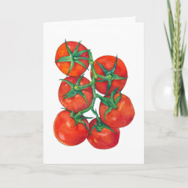 Agradecimiento Tarjeta de tomates rojos