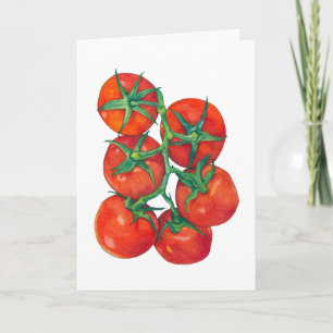 Agradecimiento Tarjeta de tomates rojos