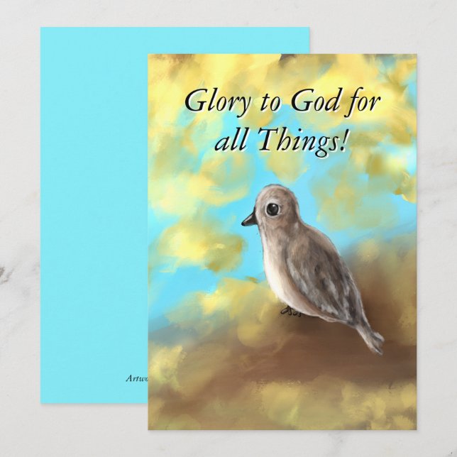 Agradecimiento Tarjeta de una estación de sueños fugaces (Anverso / Reverso)