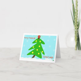 Agradecimiento Tarjeta de vacaciones de Navidades de bolas de bol