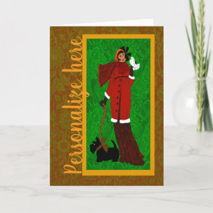 Agradecimiento Tarjeta de vacaciones estilo Art Nouveau para Navi