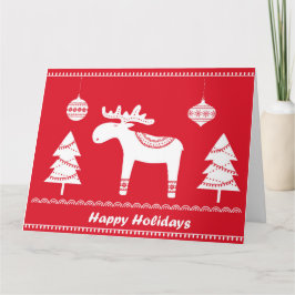 Agradecimiento Tarjeta de vacaciones inspirada en Escandinavia. T