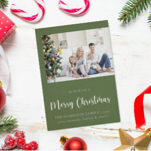 Agradecimiento Tarjeta de vacaciones para Navidades de fotografía