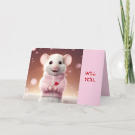 AGRADECIMIENTO TARJETA DE VALENTÍN DE RATÓN PEQUEÑO