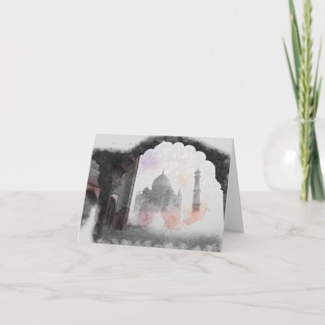 Agradecimiento Tarjeta de viaje de la época Taj Mahal - Classic I (Anverso)