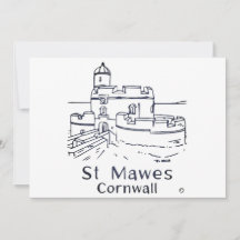 tarjeta del Castillo de St Mawes