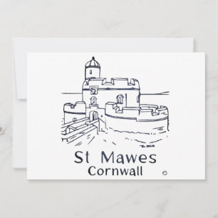 Agradecimiento tarjeta del Castillo de St Mawes