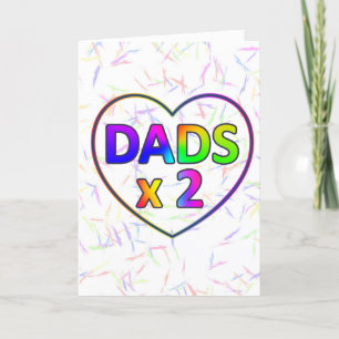 Agradecimiento Tarjeta del Día de Dos Papás