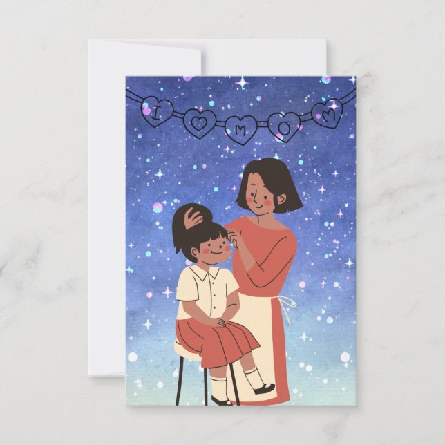 Agradecimiento Tarjeta del Día de la Madre (Anverso)