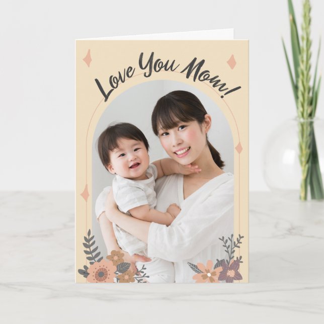 Agradecimiento Tarjeta del día de la madre (Anverso)