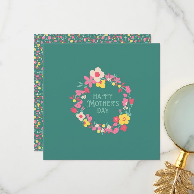 Agradecimiento Tarjeta del día de la madre (Anverso/Reverso In Situ)