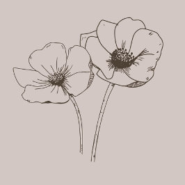 Agradecimiento Tarjeta del Día de la Madre con dibujos de la líne