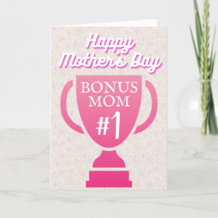 Agradecimiento Tarjeta del Día de la Madre de Bonus Mom #1