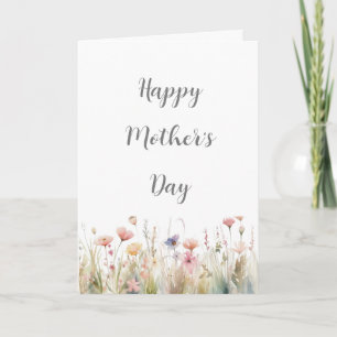 Agradecimiento Tarjeta del día de la madre, feliz día de la mamá