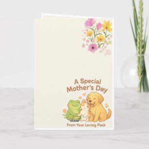 Agradecimiento Tarjeta del Día de la Madre Kawaii - De The Pack