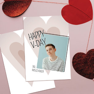 Agradecimiento Tarjeta del Día de San Valentín con foto del coraz