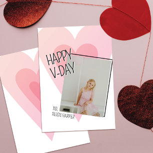 Agradecimiento Tarjeta del Día de San Valentín con foto del coraz
