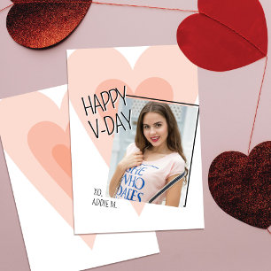 Agradecimiento Tarjeta del Día de San Valentín con foto del coraz