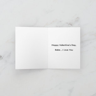 Agradecimiento tarjeta del día de San Valentín de la República Da