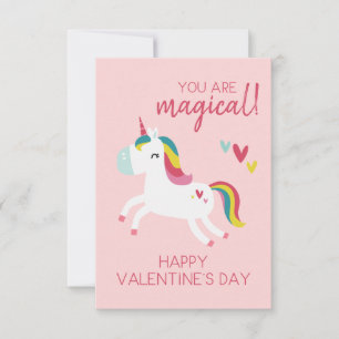 Agradecimiento Tarjeta del día de San Valentín de unicornio