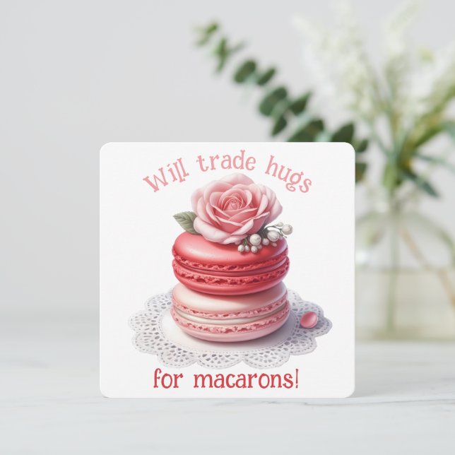 Agradecimiento Tarjeta del día de San Valentín - Intercambiaré ab (Anverso de pie)