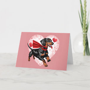 Agradecimiento Tarjeta del Día de San Valentín para Dachshund
