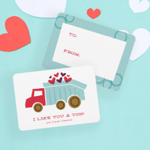 Agradecimiento Tarjeta del Día de San Valentín para niños de cami