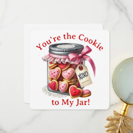 Agradecimiento Tarjeta del día de San Valentín - Tarro de Galleta