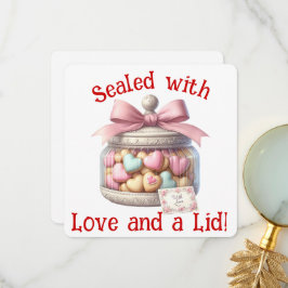 Agradecimiento Tarjeta del día de San Valentín - Tarro de Galleta