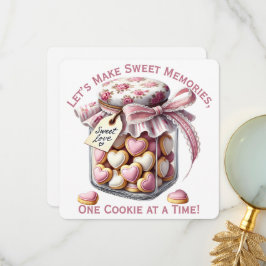 Agradecimiento Tarjeta del día de San Valentín - Tarro de Galleta