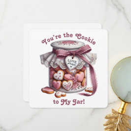 Agradecimiento Tarjeta del día de San Valentín - Tarro de Galleta