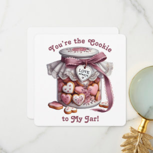 Agradecimiento Tarjeta del día de San Valentín - Tarro de Galleta