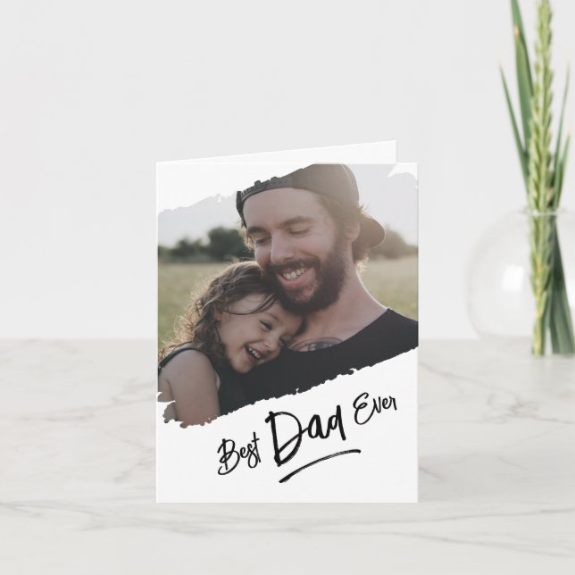 Agradecimiento Tarjeta del Día del Padre - Mejor Papá de la Histo (Anverso)