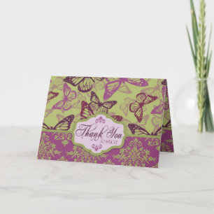 Agradecimiento Tarjeta del ligón TY de los besos de la mariposa