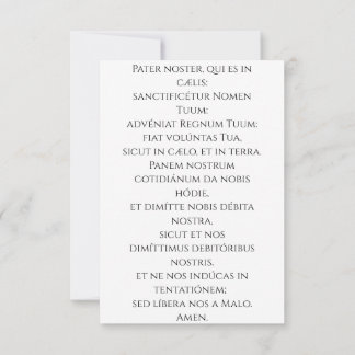 Agradecimiento Tarjeta Devocional de la Cruz Floral | Pater Noste