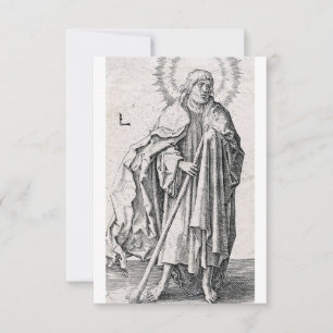 Agradecimiento Tarjeta Devocional de San Judas Tadeo con Grabado