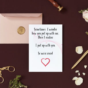 Agradecimiento Tarjeta divertida de aniversario de boda - Tarjeta